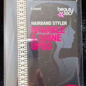 Sparkle & Shine Updo Rhinestone Hairband Styler (NEW)